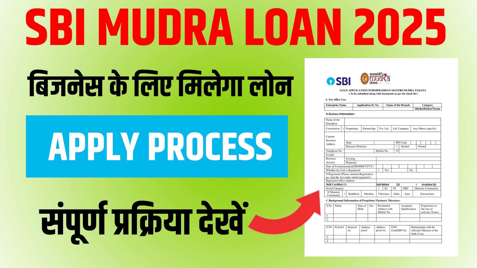 SBI Mudra Loan 2025