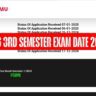 LNMU UG 3rd Semester Exam Date 2023-27